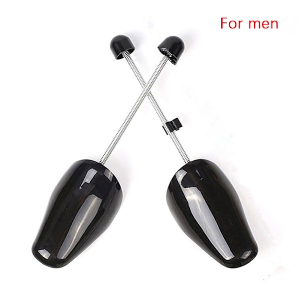 1 par plastskoträd Justerbar längd skoträd Stretch Black men