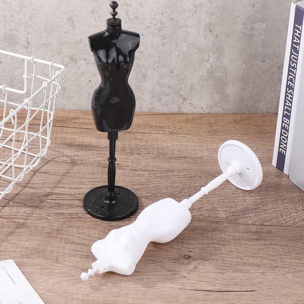 1Sæt 1:6 Dukkehus Miniature Mannequin Model Nederdel Support Hum White