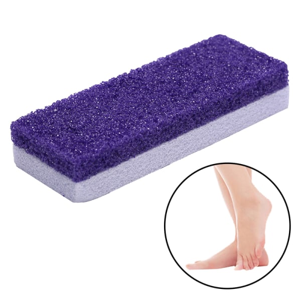 Pedikyyrijalkojen hiontatyökalu hohkakivestä liukumattomasta jaloista Rasp Fee Purple