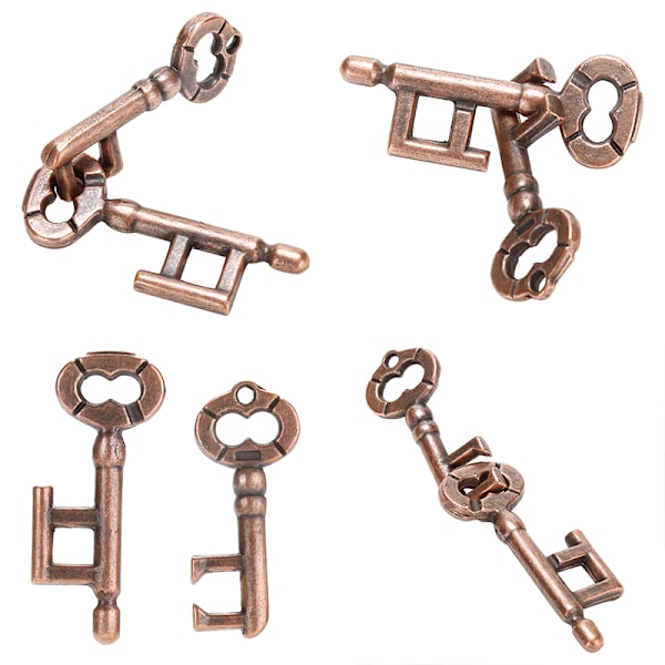 1 stk Alloy Key Ring Puslespill Hjernetester IQ Test Barn Voksne li