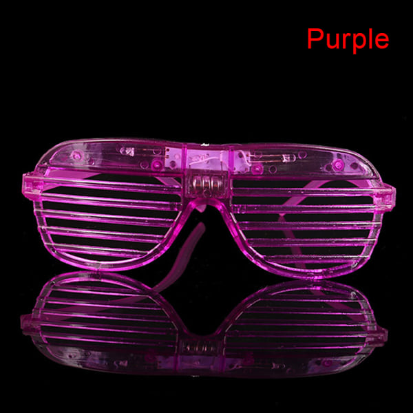 Christmas LED Blinds Briller Fest Lysende Light Up Rave Costu Purple 281a |  Purple | Fyndiq