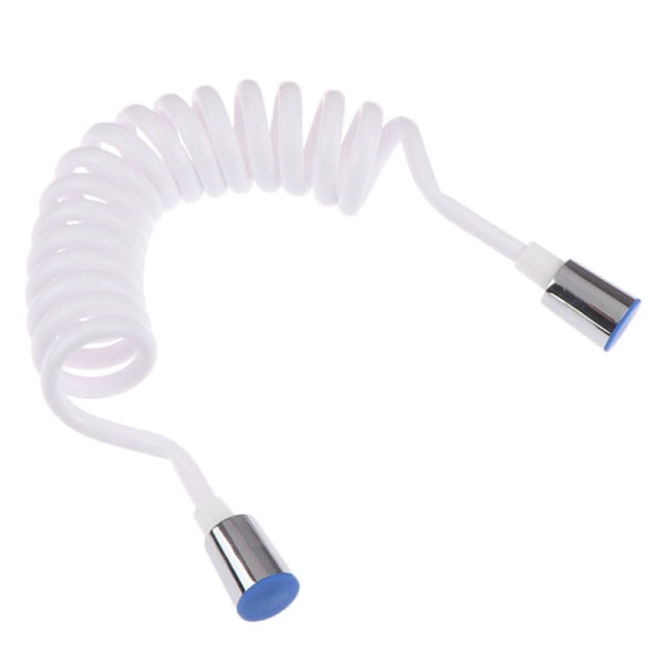 ABS telefonlinje stil fjeder fleksibel bruser slange sprøjte c White 1.5M