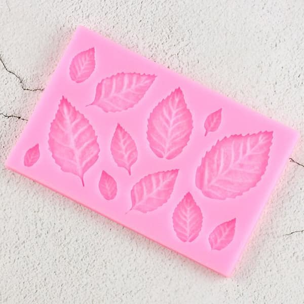 Rose Leaf Silikon Mold Leaves Fondant DIY Kake Decorating Tool A