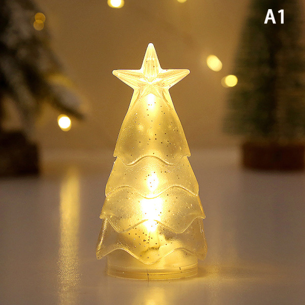 Julepynt juletre gjennomsiktig krystall natt A1 7a13 | A1 | Fyndiq