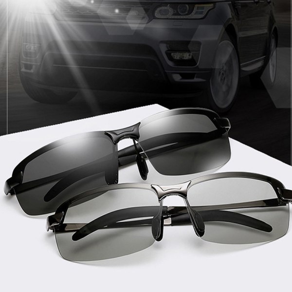 Polariserade fotokromatiska solglasögon för män UV400 Driving Transiti C