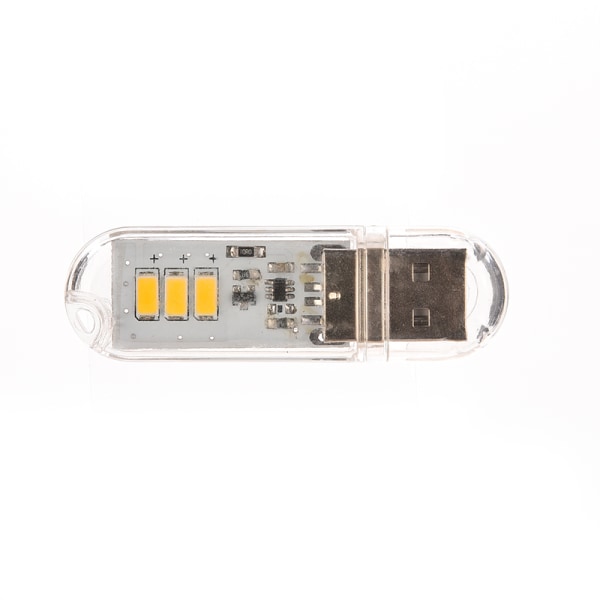 Käytännöllinen 3LED-yövalokorttilamppu avaimenperä, valkoinen tasku Mini Warm White Light