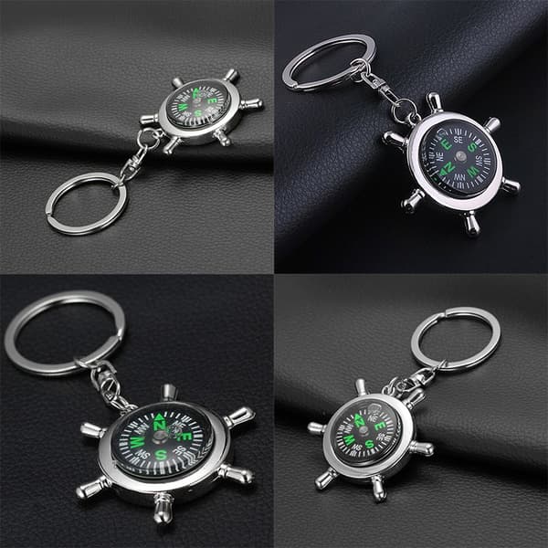 Ny Mini Trafikljus Bil Nyckelring Kedja Klassisk 3D Keyfob Key
