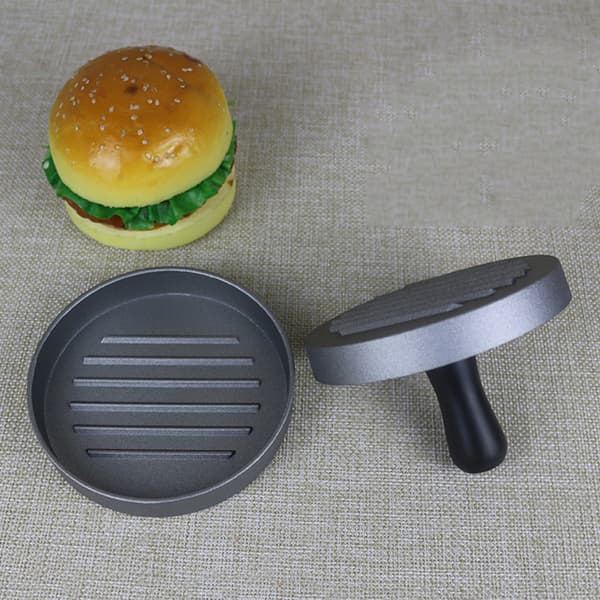 High Guality Rund Hamburger Form Aluminiumslegering Hamburger Kjøtt D