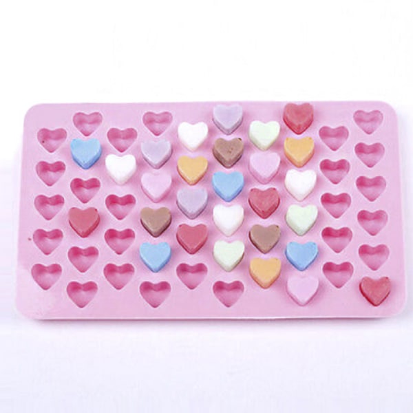 Silikoneform Love Heart Chokolade Cookies Bageform Ice Cub