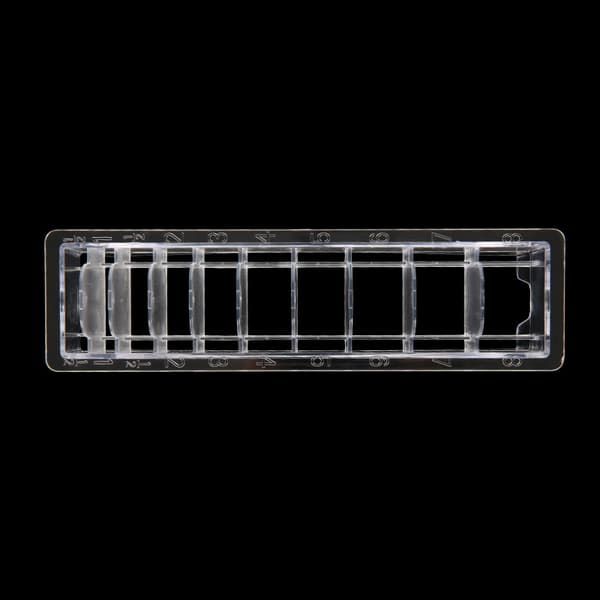 Universal rektangulär plastguide Kam Förvaringslåda Barber Hai 10 grids