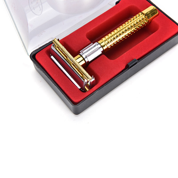 Nya Män Safety Double Edge Blade Rak Hår Razor Rak Blad as the picture