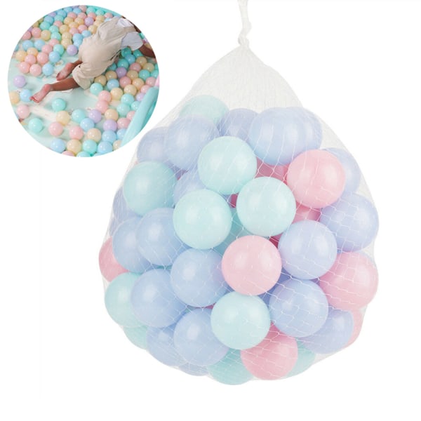 Funny 100/200 värikäs pallo pehmeä muovinen Ocean Ball Baby Kids S 200PCS