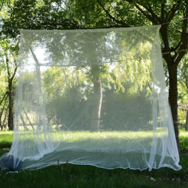 Storskalig camping myggnät inomhus och utomhus förvaringsväska White