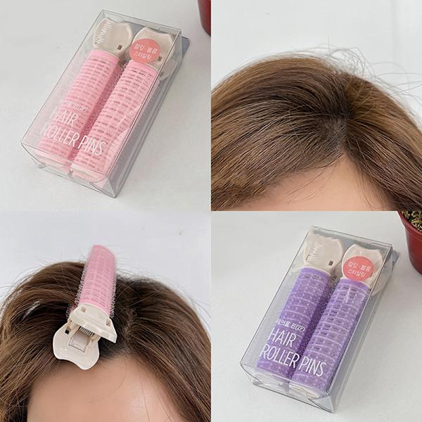 2 Stk Bangs Hårrod Fluffy Hårclips Hårtop Styling Hårnål E