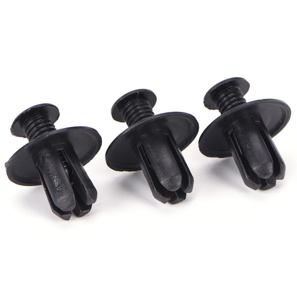 50 stk 8mm Auto Bil Støtfanger Fender Holder Push Black Plastic Cl