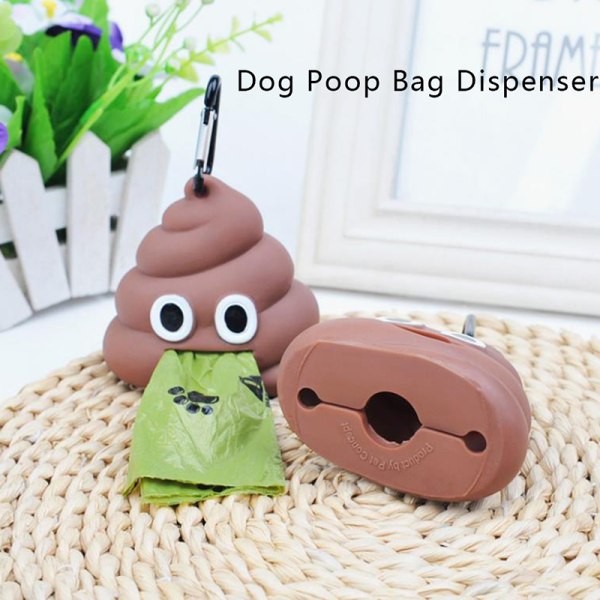 Dog Poop Bag Dispenser Miljøvenlig Pet Affaldspose Holder Outdoo Whith one bag