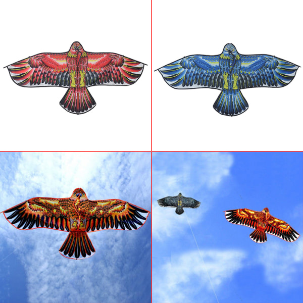Kids 1,2m Flat Eagle Kite 100M Kite Line Children Flying Bird K 5(50M Kite Line)