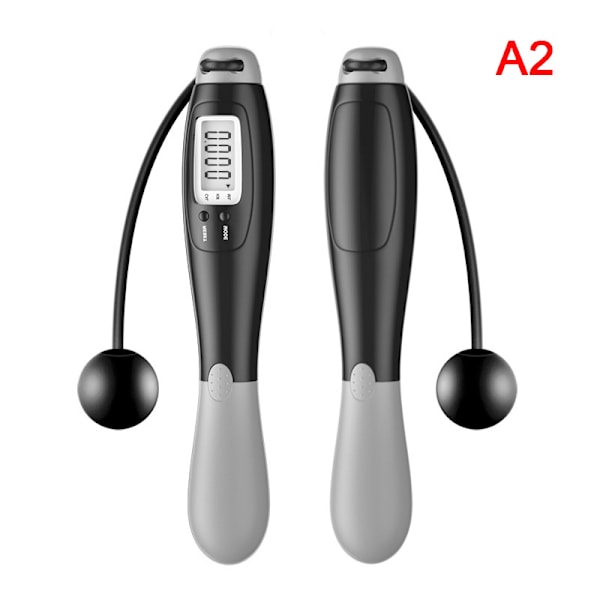 1PC Trådløse Jump Ropes Digital Wireless Spring Rope Fitness øvelse Black+Gray