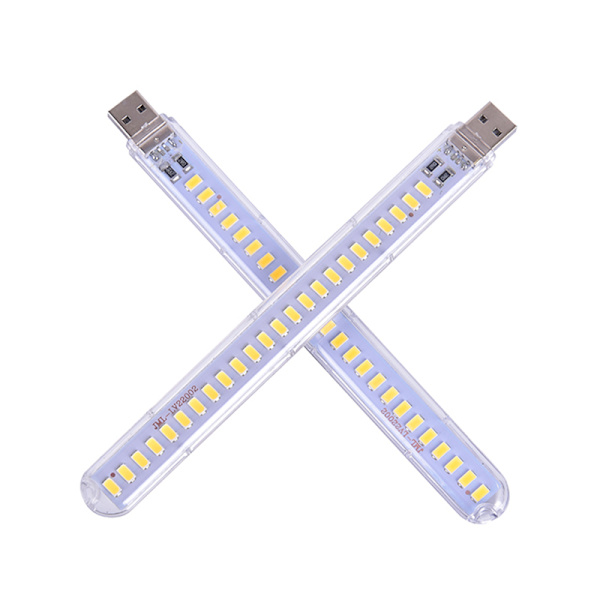 5V 12W USB LED Nattlys 24 LEDs USB Lesebordlampebok white