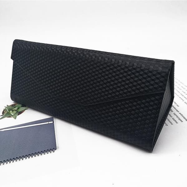 1 Styk Vandtæt Bærbar Sort Foldbar Solbrilleboks Trian Matte Black