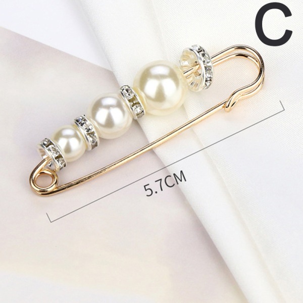Kläder Broscher Pearl Lapel Pin Tröja Klänning Brosch Byxor Pi C