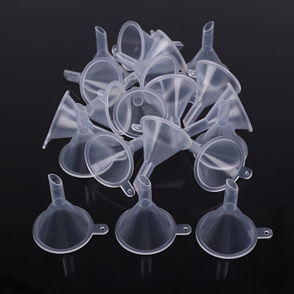 20 kpl/erä Muoviset pienet suppilot Nestetäyttö Tyhjä Pullo Pak Transparent 40 pcs