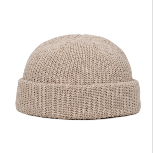 Unisex Mænd Kvinder Beanie Hat Varm Ribbet Winter Turn Ski Fisherm Khaki