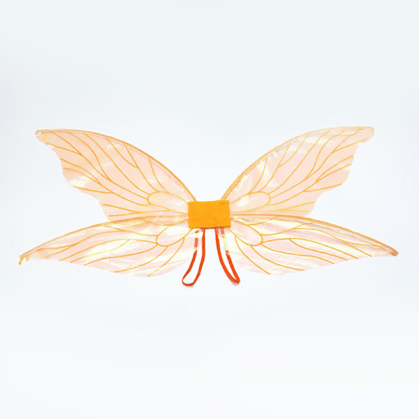 Butterfly Fairy Wings Dress Up Angel Wings Girl Birthday Elf Wi Orange