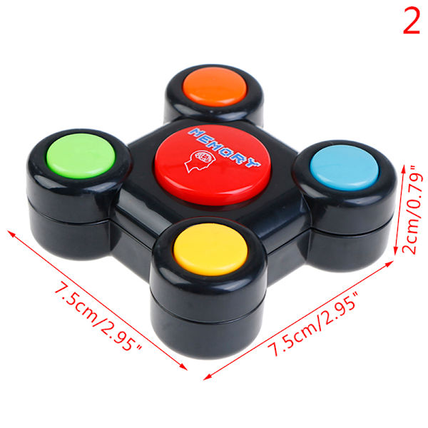 Pedagogiskt minnesspel med ljus och ljud Toy Quiz Game Ch N2