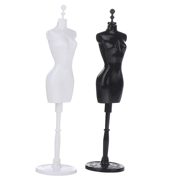 1Sæt 1:6 Dukkehus Miniature Mannequin Model Nederdel Support Hum White