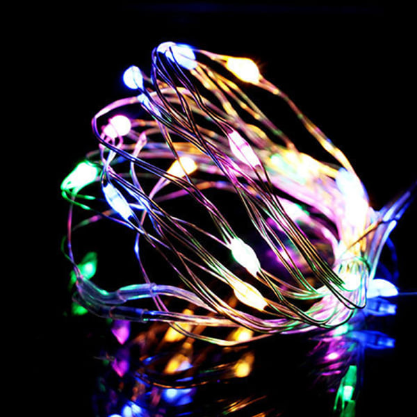 20LED Garland Solar Vinflaske Lights Solar Cork Fairy Lights Multicolor