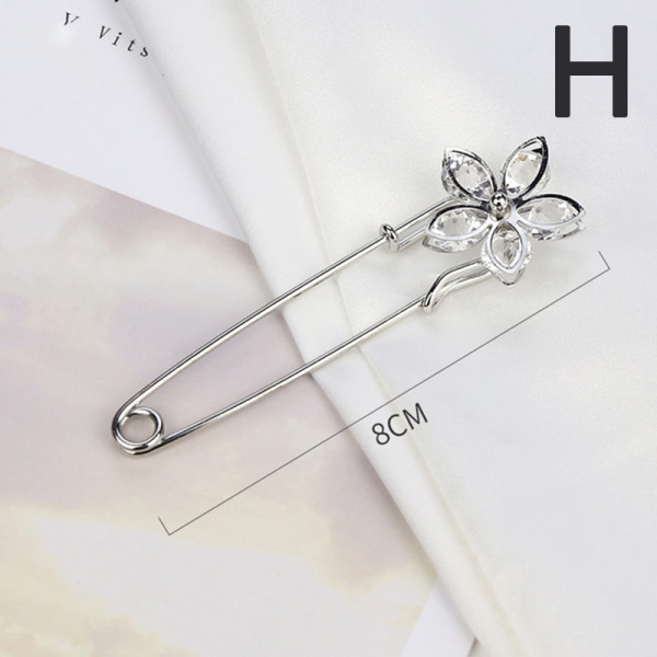 Kläder Broscher Pearl Lapel Pin Tröja Klänning Brosch Byxor Pi H
