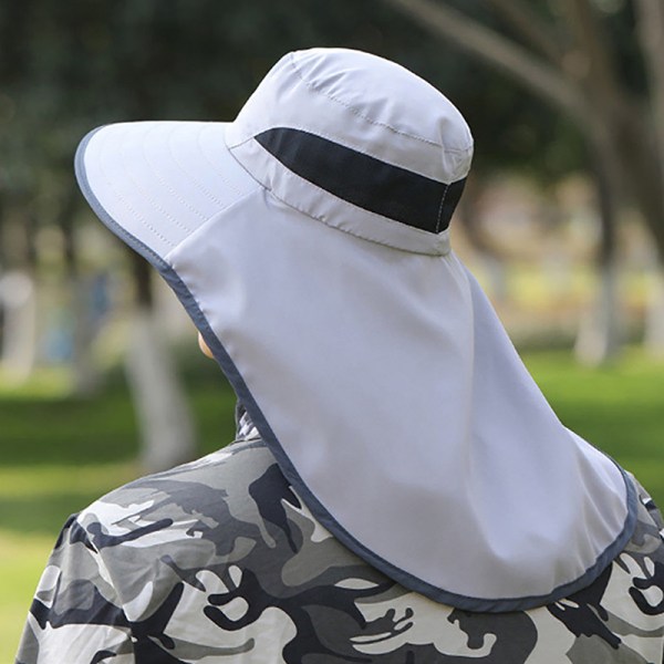 Fisherman Hat Men Hurtigtørkende UV-beskyttelse Justerbar stropp F khaki