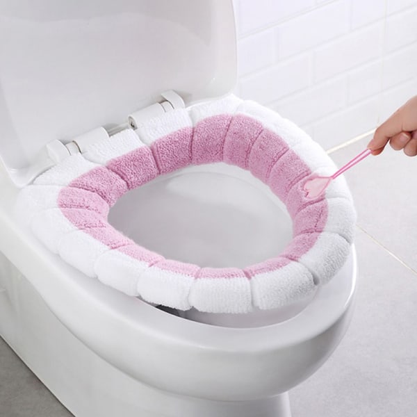 Badrumsvärmare Toalettsits Vinterduk Närpall Tvättbar Li Pink