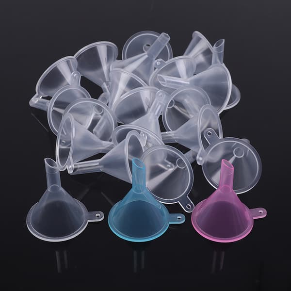20 Stk/parti Plast Små Tragte Væskefyldning Tom Flaske Pac Blue 20 pcs