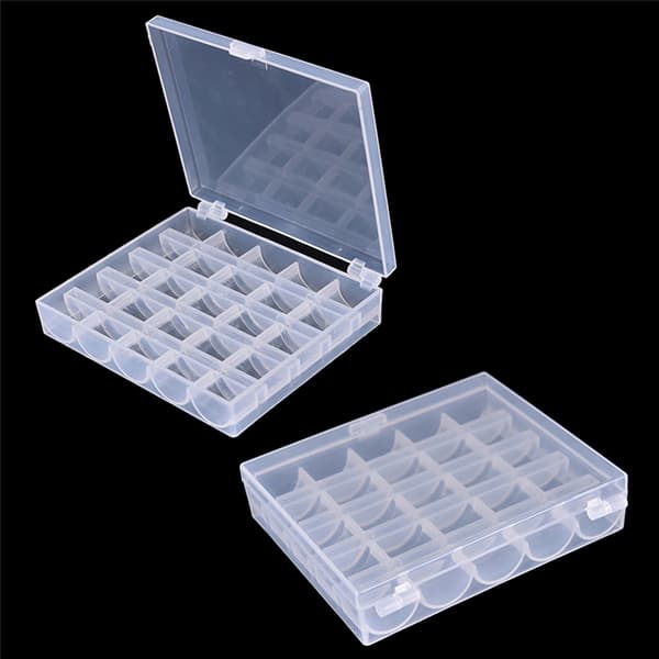 25 Spolar Tomma spolar Syhine Case Organizer Stora 1pc