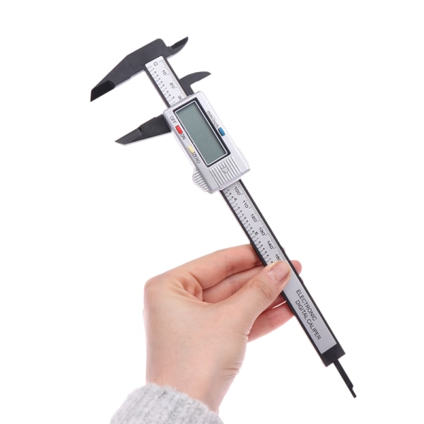 150mm Elektronisk Digital Caliper Carbon Fiber Dial Vernier Cali onesize