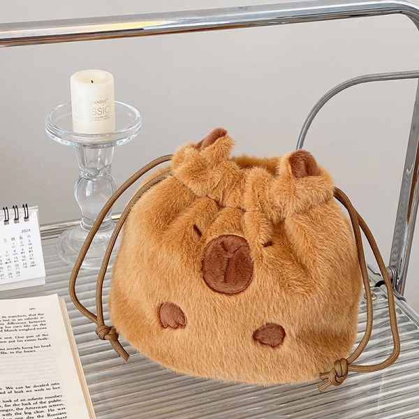 e Capybara plysj snøring lomme nøkkelring lommebok hodetelefon st one size
