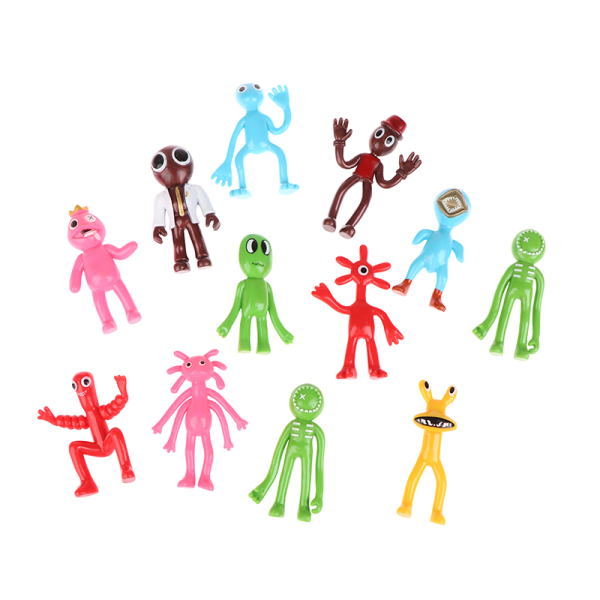Rainbow Friends Figurlegetøj tegneseriespil Karakterdukke Kawaii M One Size
