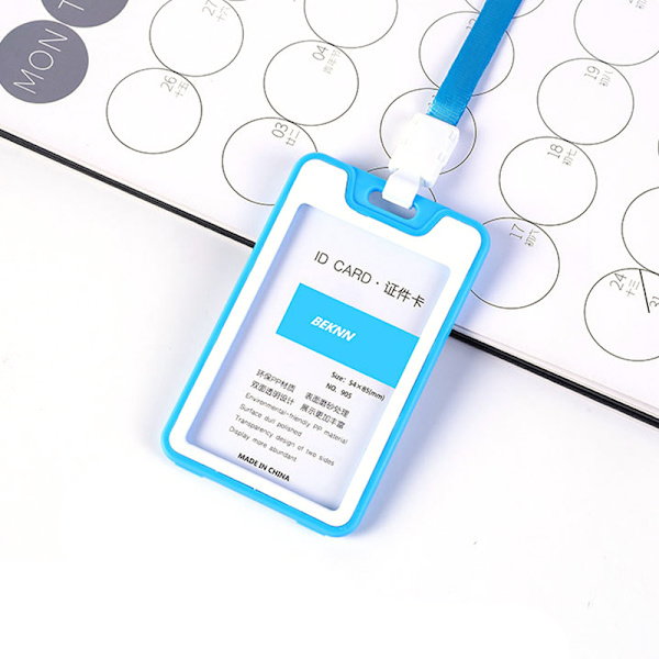 Anställds namn ID Cover Identitetsmärke med rep W Light blue