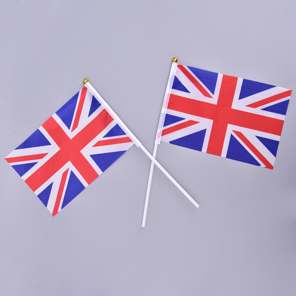 10 kpl Handheld Wave Union Jack Flag Party Celebration Britain