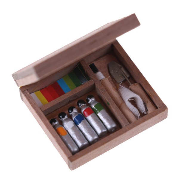 Paintbox Paint Supply Box Pigmentspolar Miniatyrdockhus A 0 0