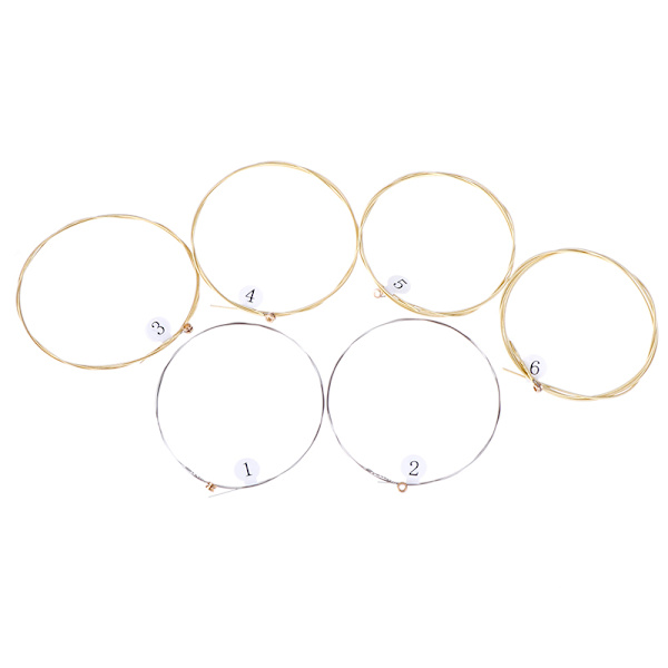 1 Set 6 kpl Practice Nickel Plated Steel Guitar String For Acou