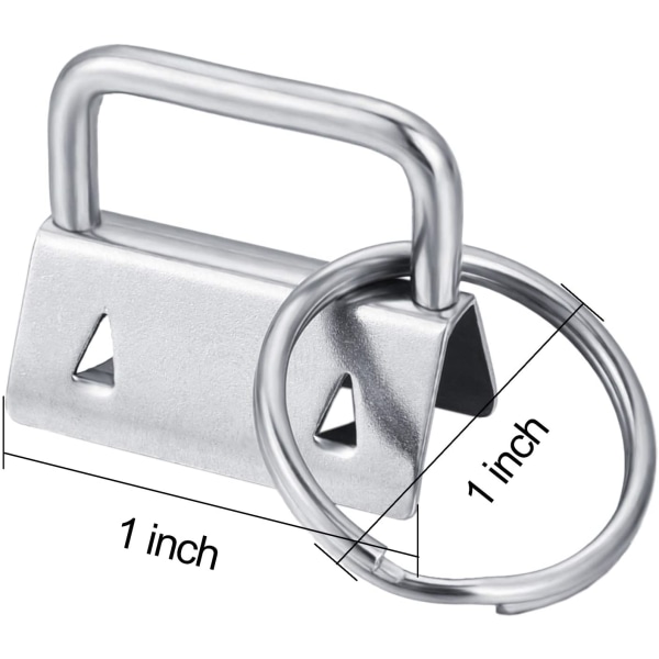 50 kpl Avaimenperä Hardware Avaimenperä Fob Ranneke Hardware kanssa One Size