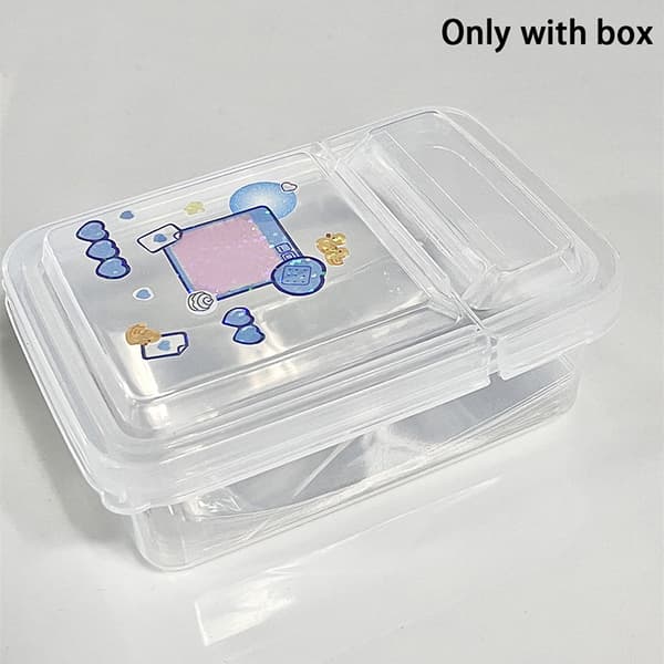 1 ST Collection Container Case Transparent förvaringslåda i plast 10.5*6.8*4.2cm