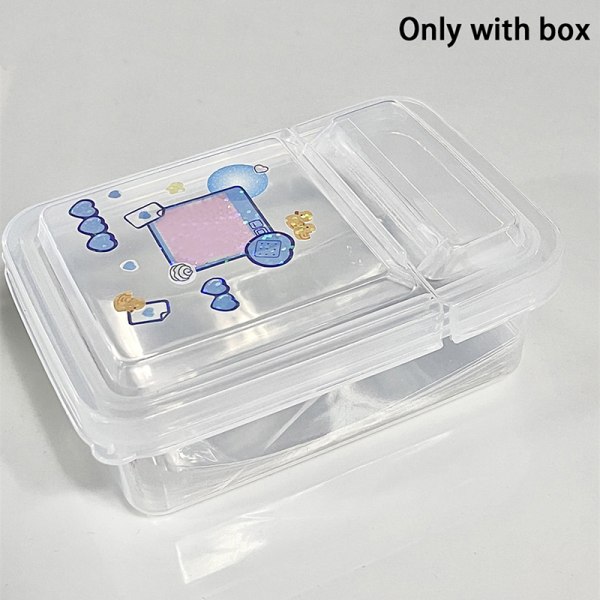1 STK Oppsamlingsbeholderkasse Transparent oppbevaringsboks i plast 10.5*6.8*4.2cm