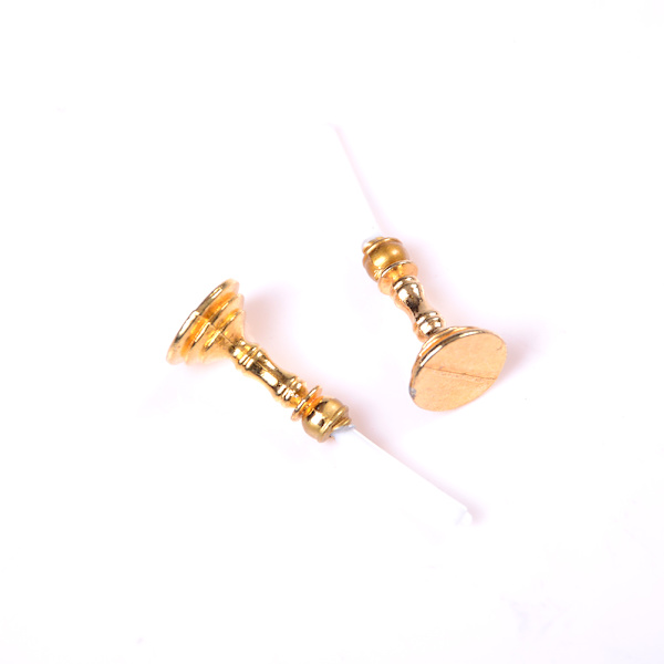 1 par 1:12 dukkehus miniatyr lysestaker hvite lys White 3.8cm