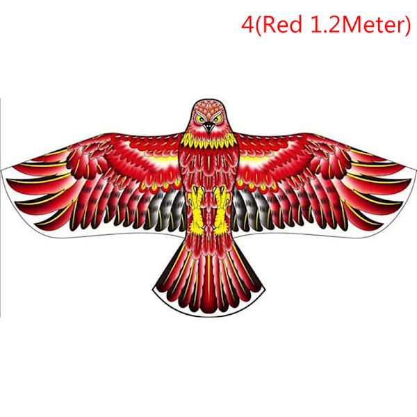 Barn 1,2 m Flat Eagle Kite 100 M Kite Line Barn Flying Bird K 4(1.2M Red kite)