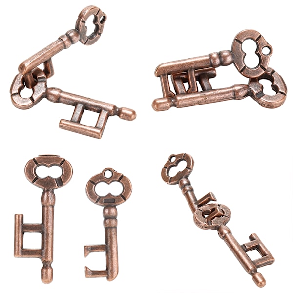 1 stk Alloy Key Ring Puslespill Hjernetester IQ Test Barn Voksne li