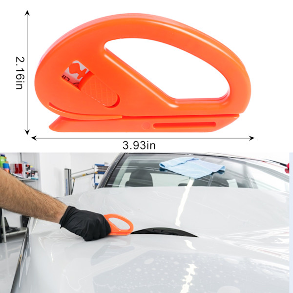 12PCS Bil Vinyl Wrap Verktygssats Yellow 13*9*0.5